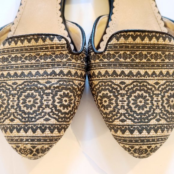 RESTRICTED Ladies Slip On Mule Open Side Pointed Toe Ballet Flat Sz 6 - Picture 5 of 12